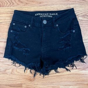 AE Black Jean Shorts!